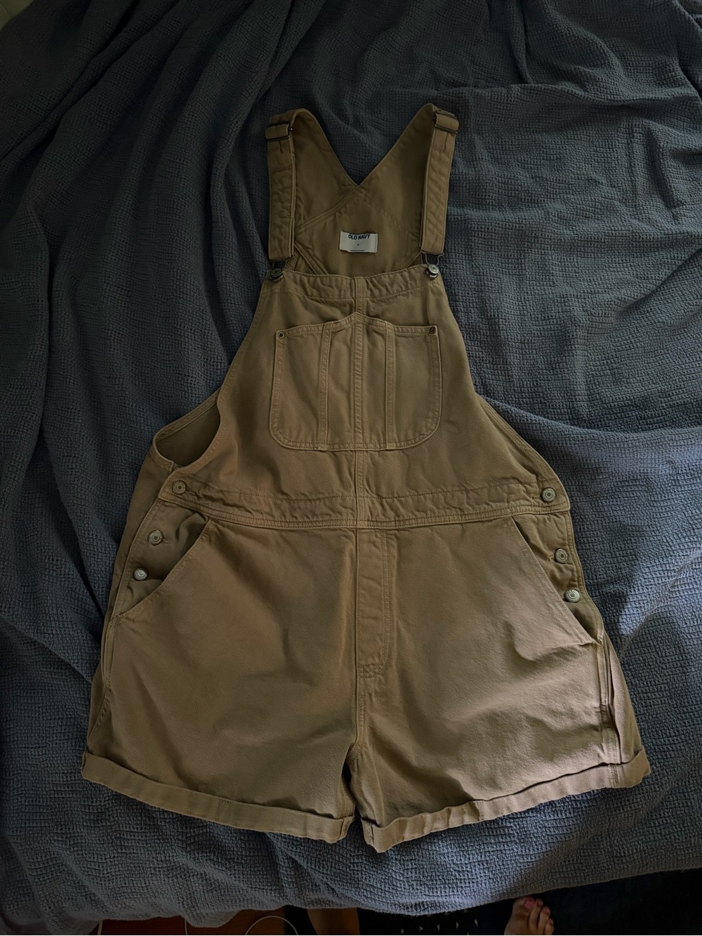 Brown Cotton Short Overalls / Shortalls